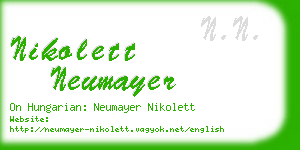 nikolett neumayer business card